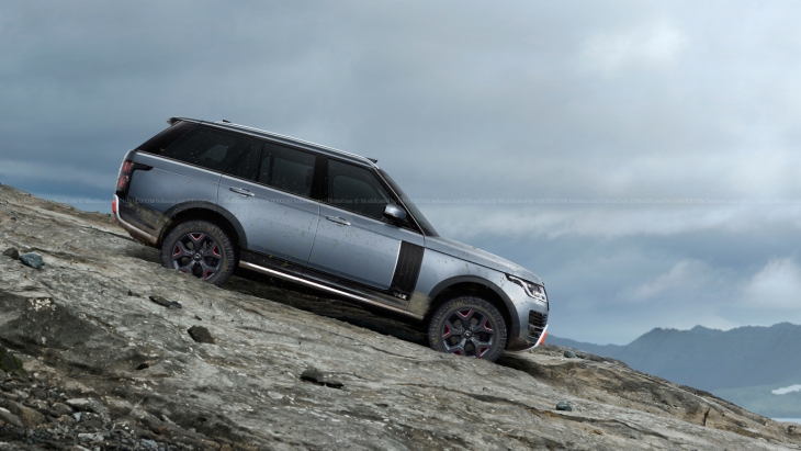 Независимый рендер внедорожника Range Rover SVX